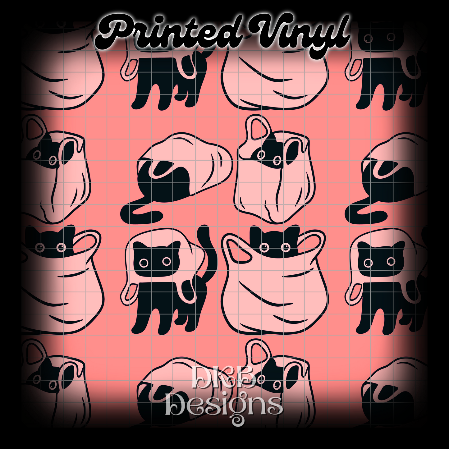 Cat Printed Vinyl