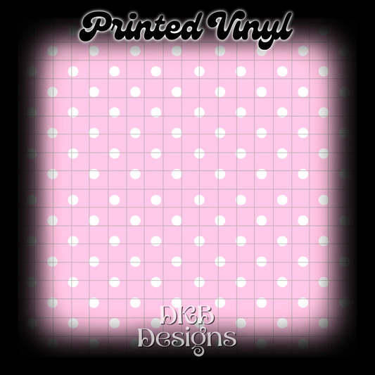 Pink polka dot Printed Vinyl