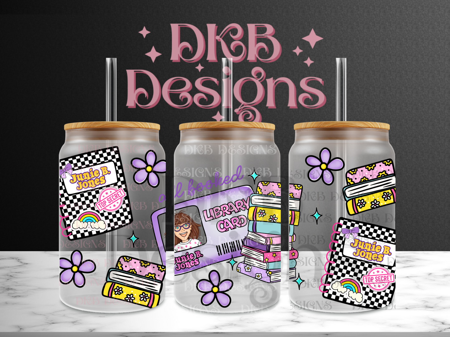 All booked 16oz glass can UV DTF