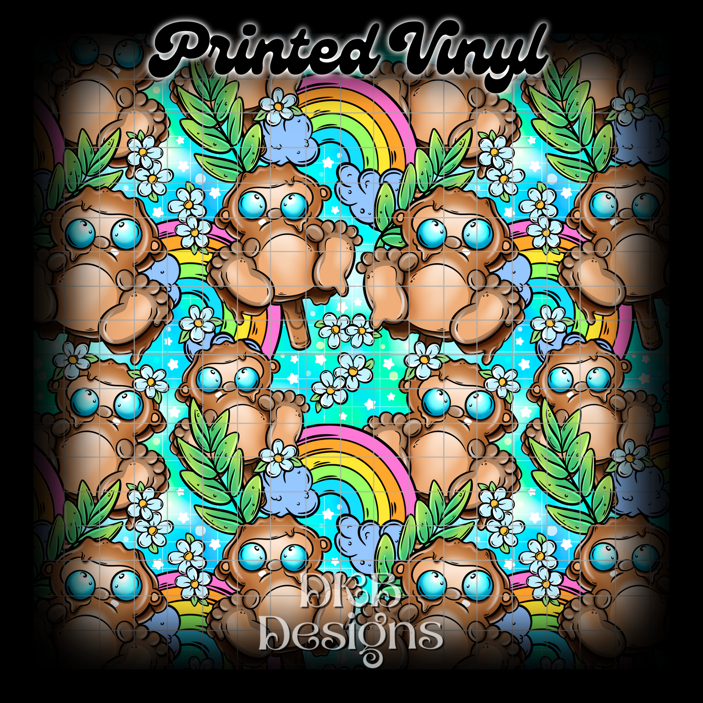 Bigfoot pop Printed Vinyl