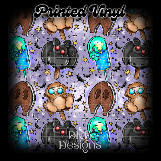 Cryptid pop purple Printed Vinyl