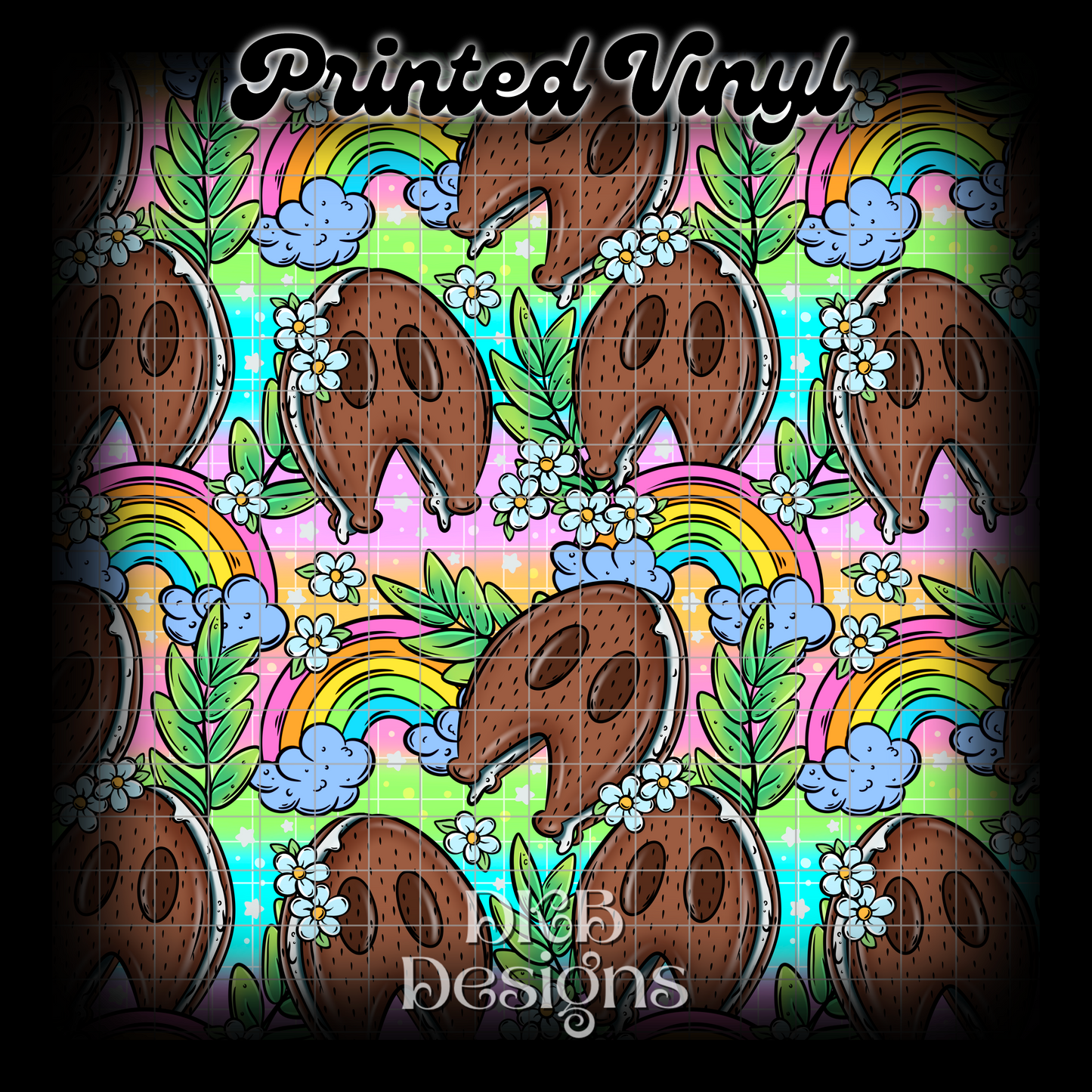 Night crawler pop rainbow Printed Vinyl