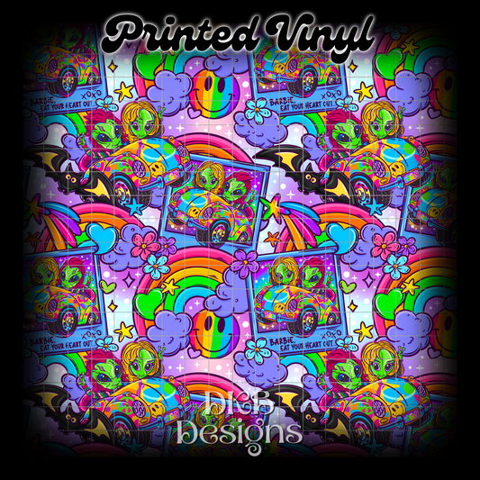 LF horror alien Printed Vinyl