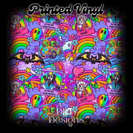 LF horror mashup Printed Vinyl