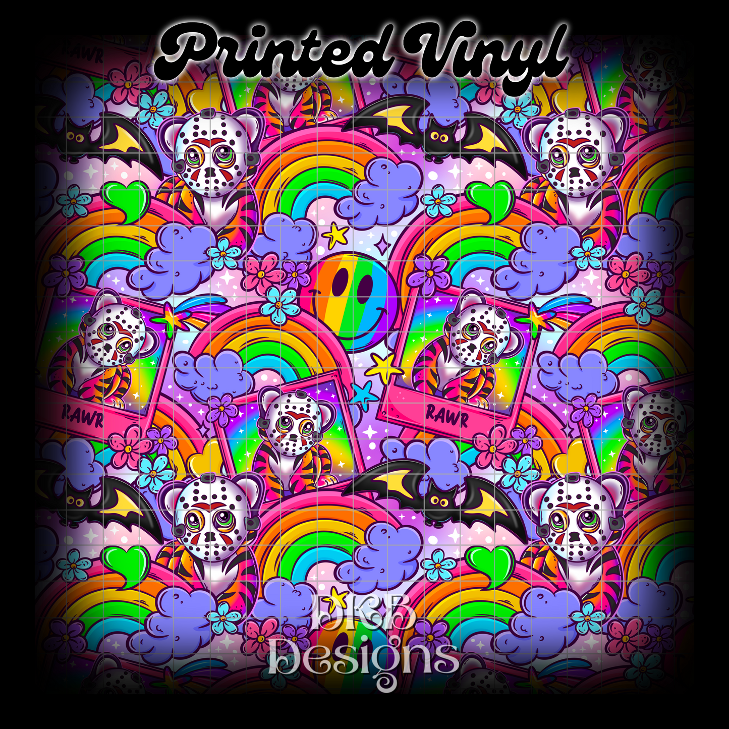 LF horror tiger Printed Vinyl