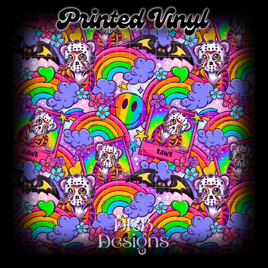 LF horror tiger Printed Vinyl