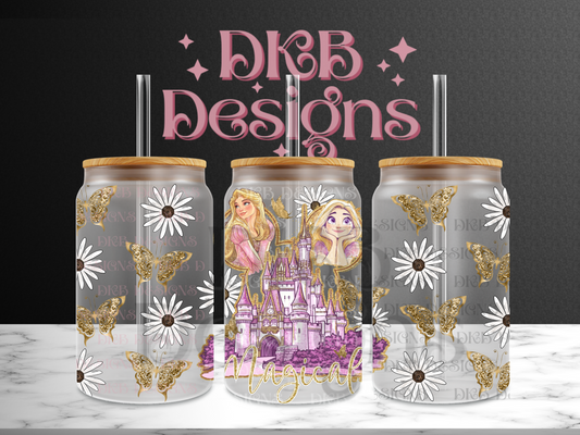 Magical 16oz glass can UV DTF