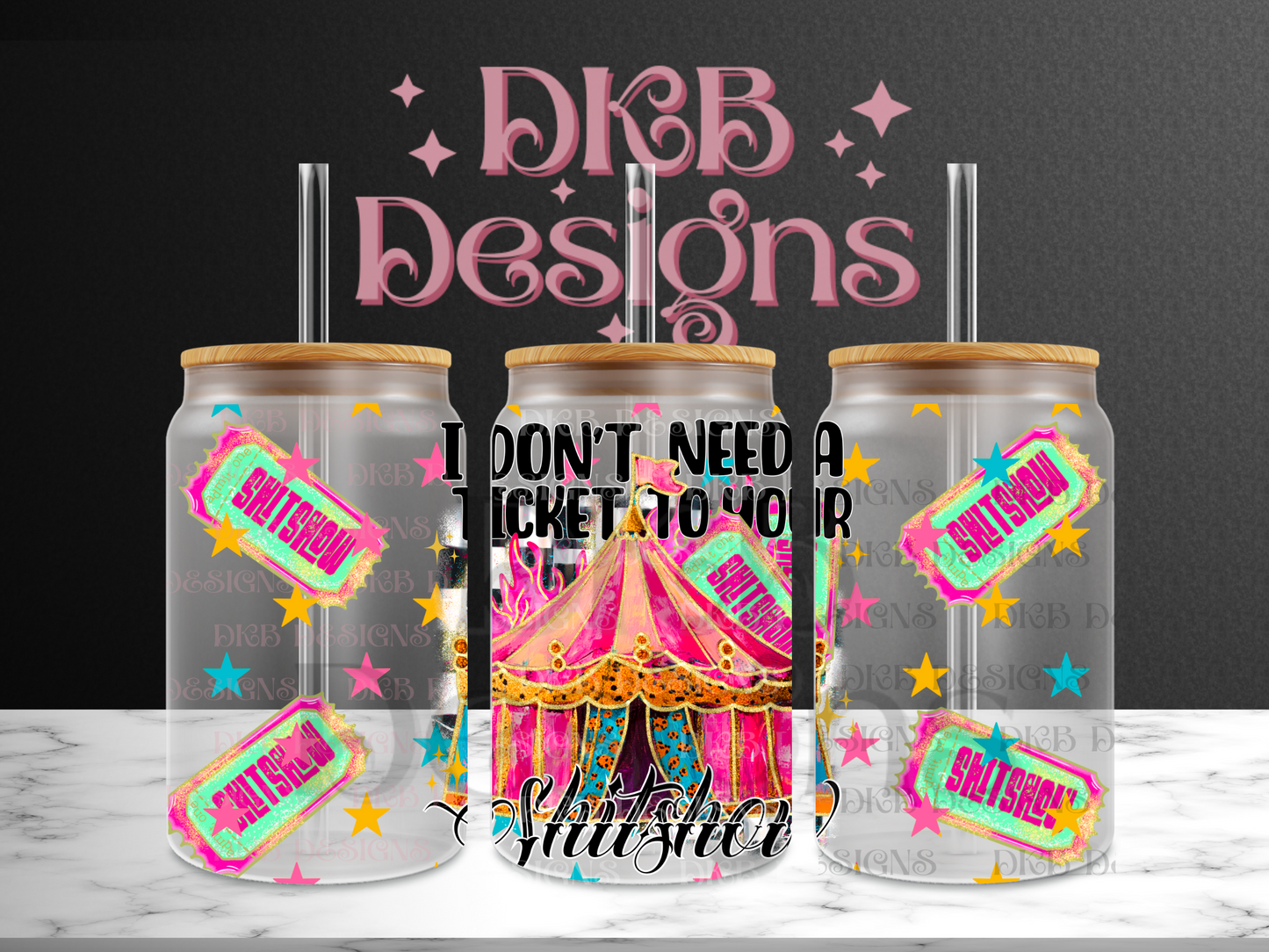 I don’t need a ticket 16oz glass can UV DTF