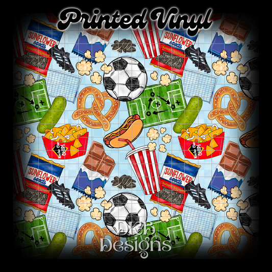 Soccer snacks Printed Vinyl
