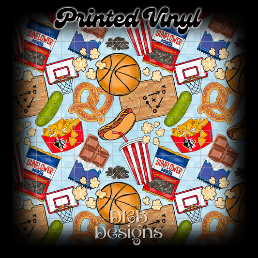 Basketball snacks Printed Vinyl