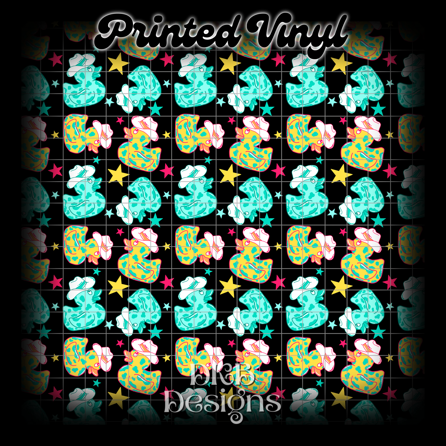 Rodeo ducks Printed Vinyl