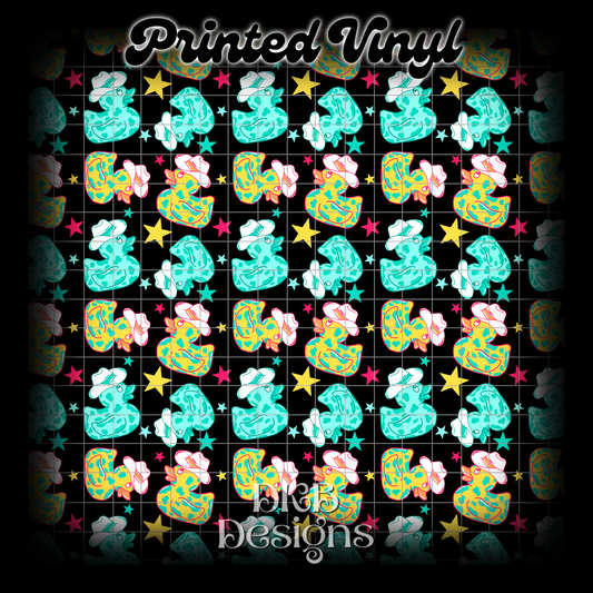 Rodeo ducks Printed Vinyl