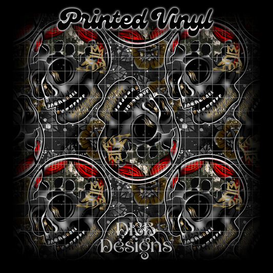 FOB skull Printed Vinyl