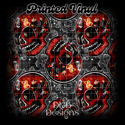 PATD Skull Printed Vinyl