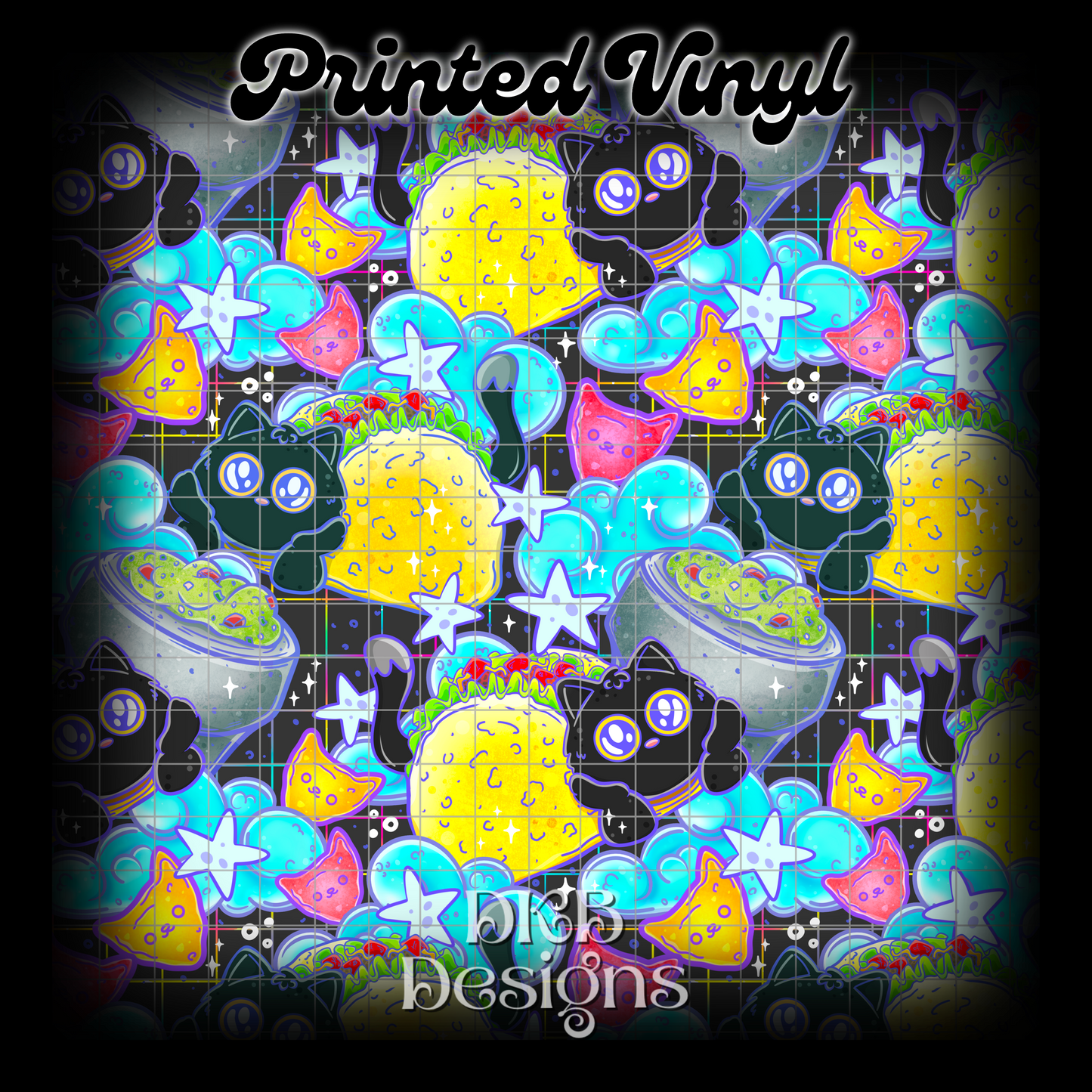 TacoCat Printed Vinyl