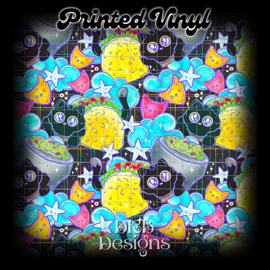 TacoCat Printed Vinyl