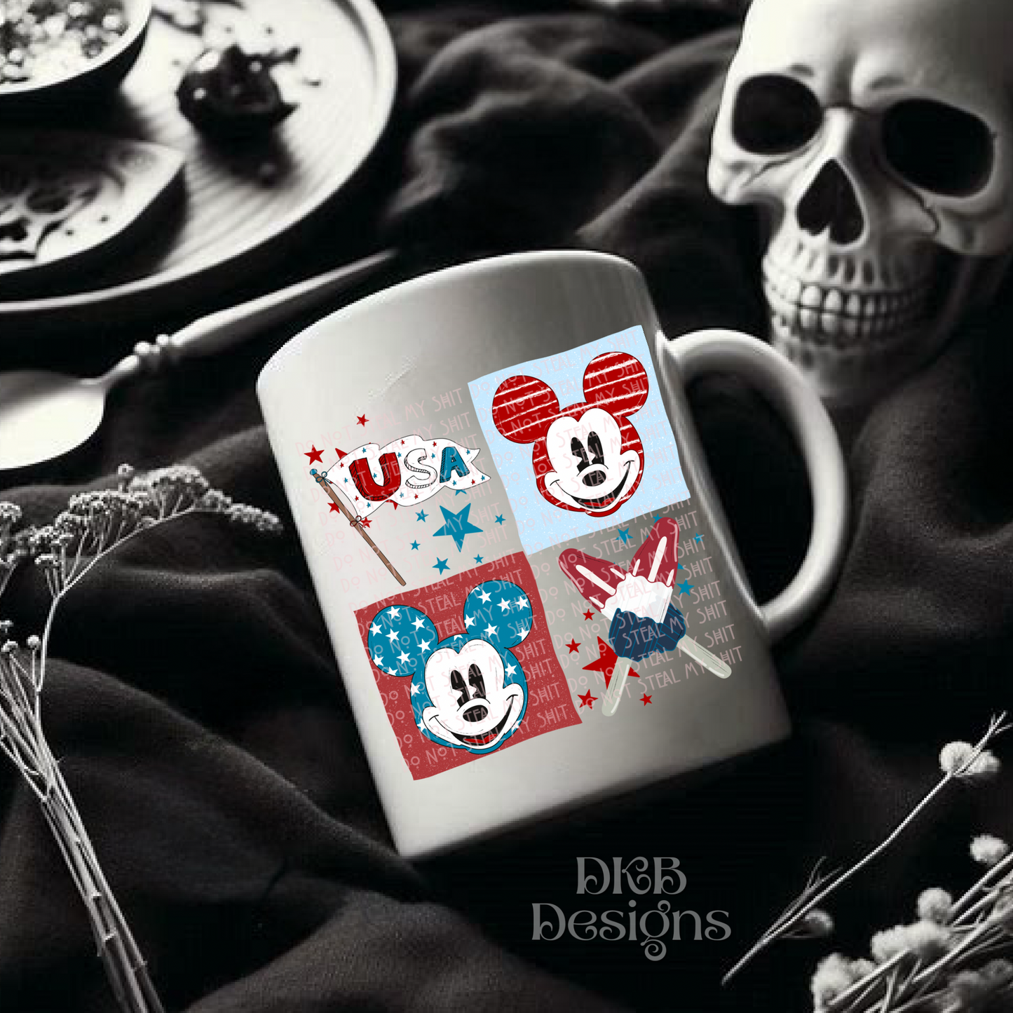 Retro fourth mouse UV DTF