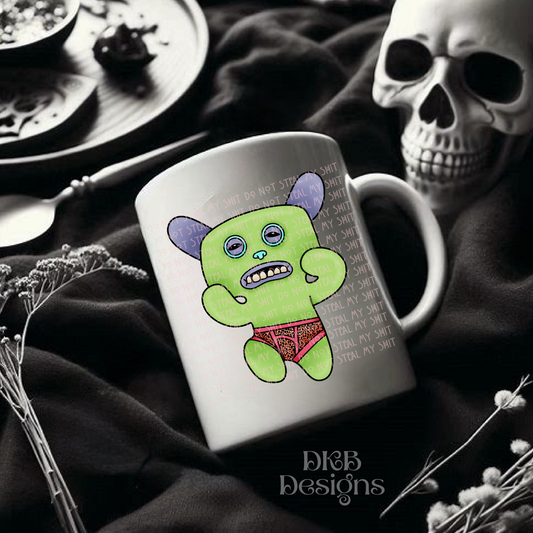 Fugly green doll UV DTF