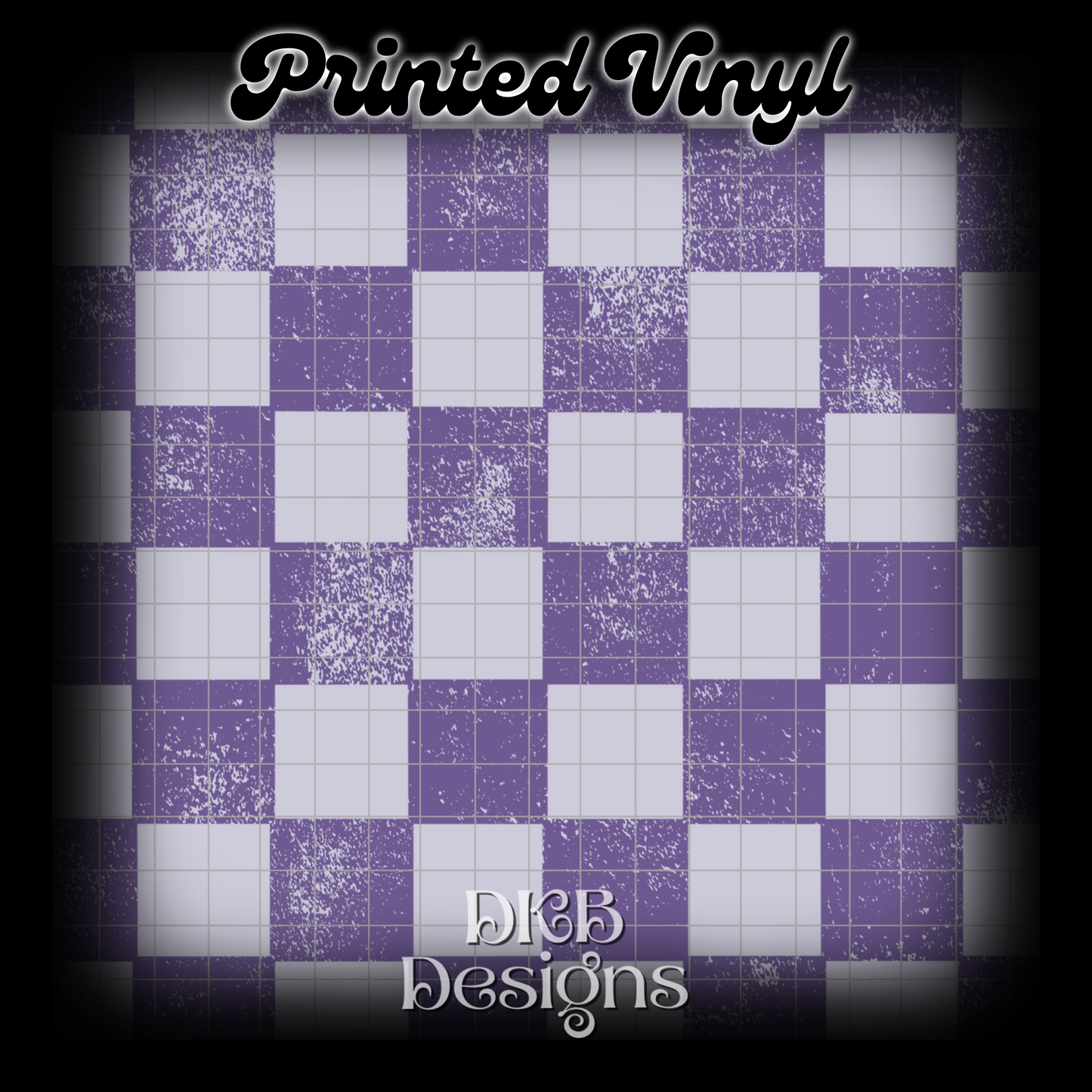 Purple checker Printed Vinyl
