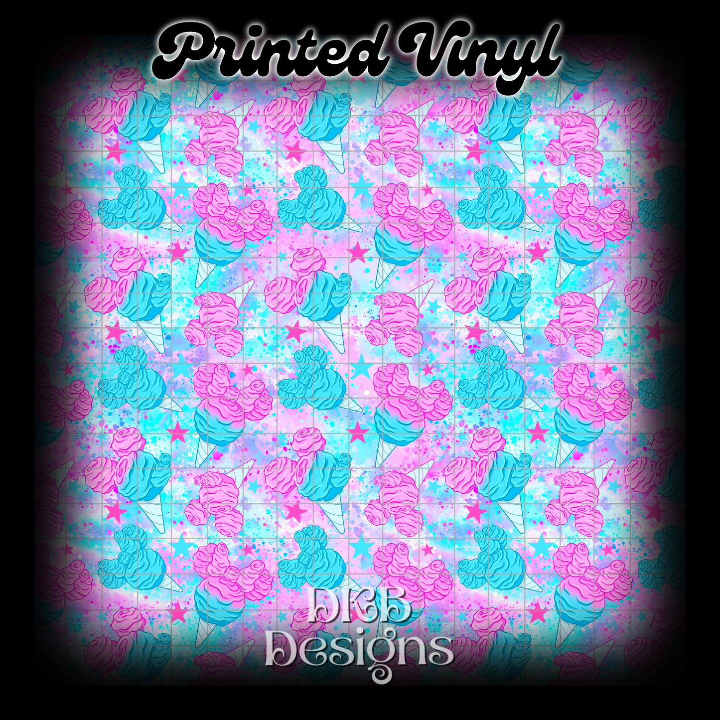 Cotton candy Printed Vinyl