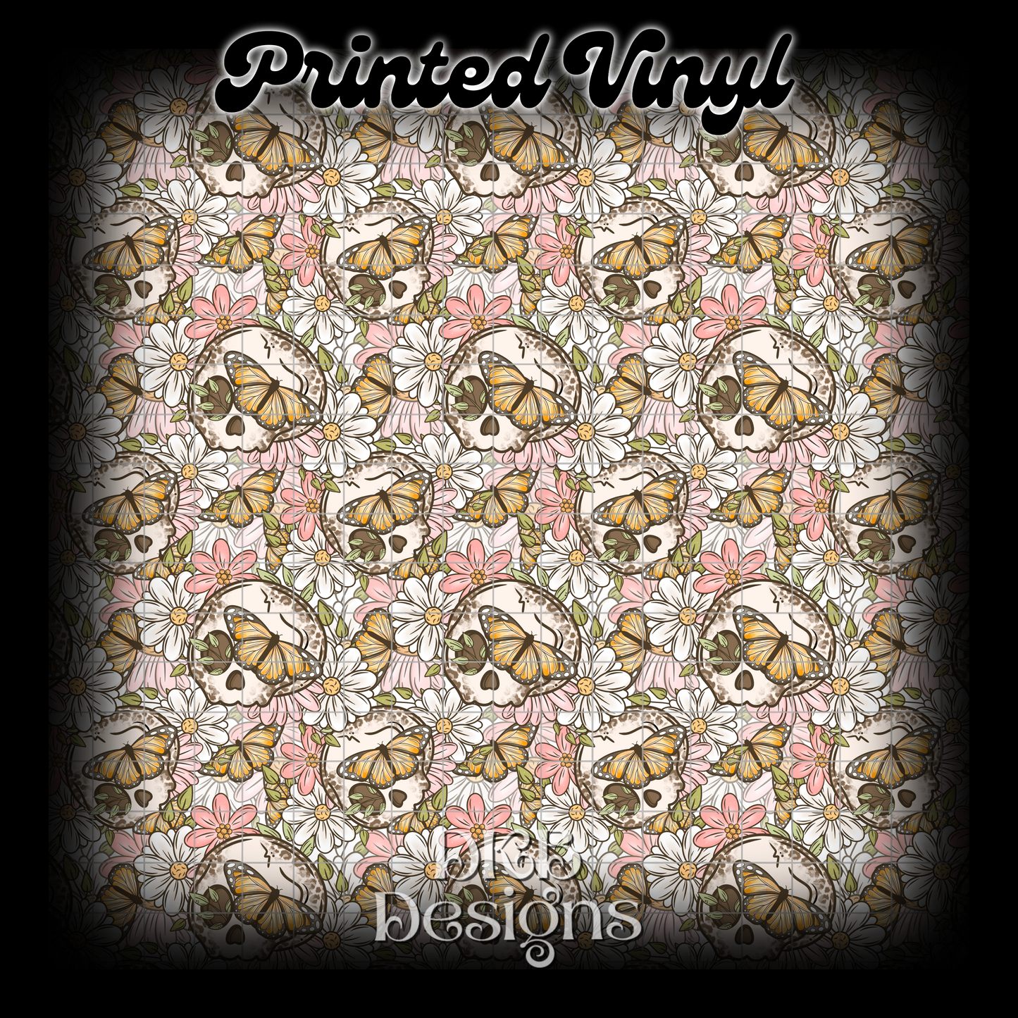 Leopard skull Printed Vinyl