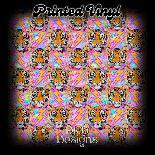 Let them tiger Printed Vinyl