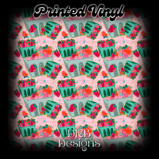 Strawberry festival Printed Vinyl
