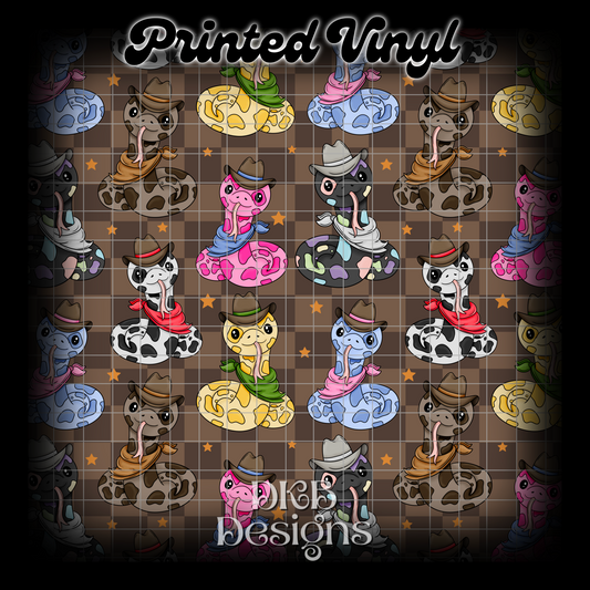 More cowboy Printed Vinyl