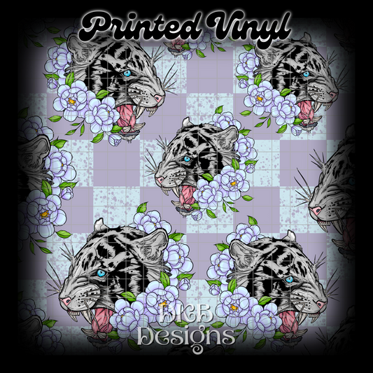 Tiger white Printed Vinyl