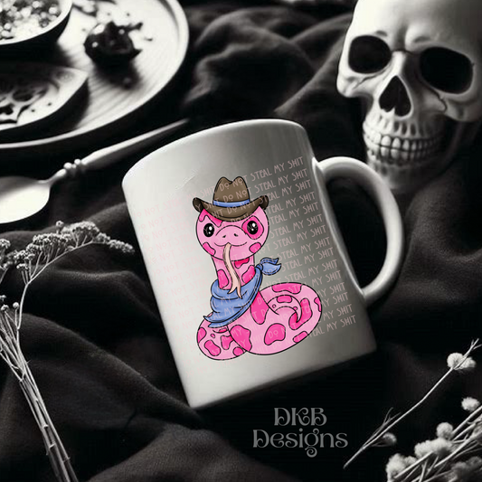 Cowboy snake pink UV DTF