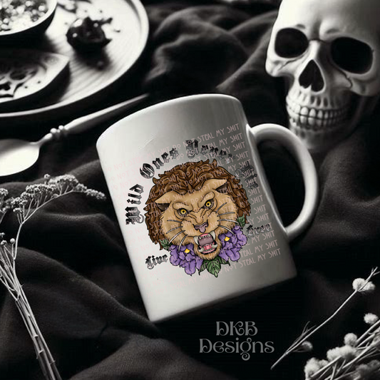 Live free lion UV DTF