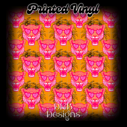 Summer leopard Printed Vinyl