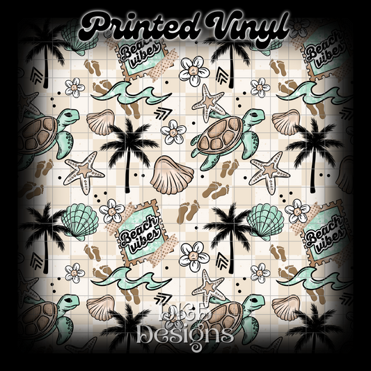 Turtle Summer beach vibes Vinyl