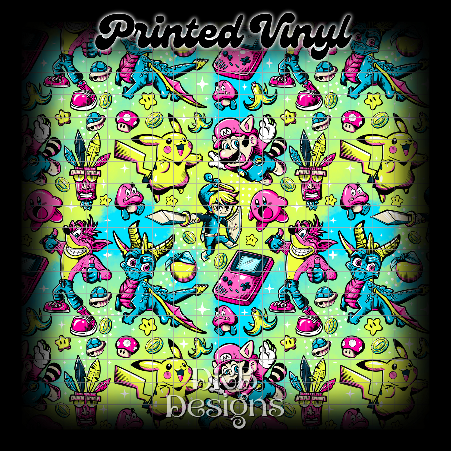 Video games Printed Vinyl