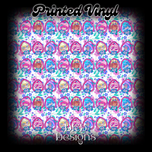 Strawberry Printed Vinyl