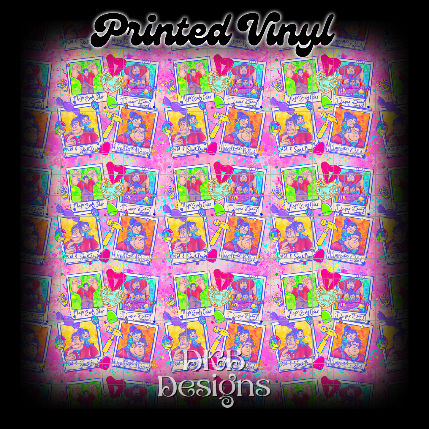 Wreck it Printed Vinyl