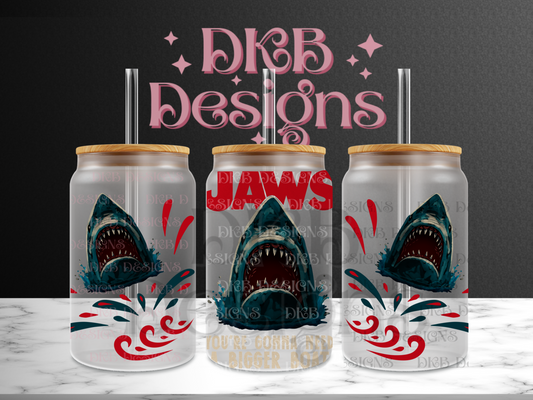 Bigger boat 16oz glass can UV DTF