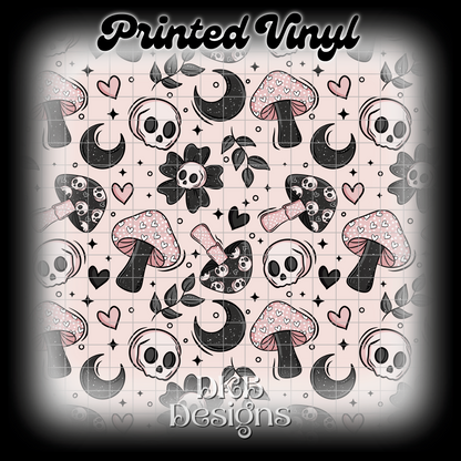 Spooky love shroom Printed Vinyl