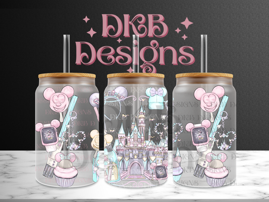 Magic 16oz glass can UV DTF