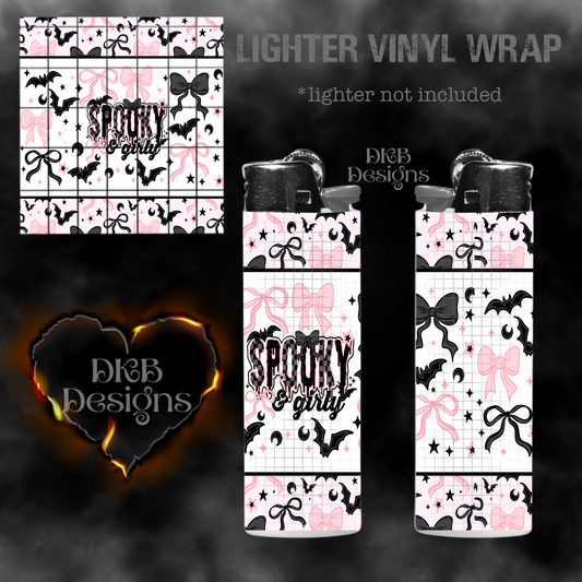 Spooky & girly lighter vinyl wrap