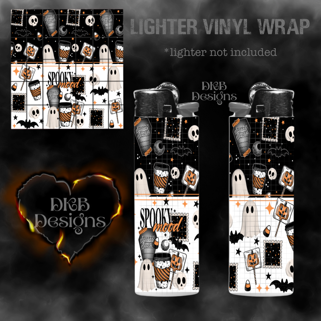 Spooky mood lighter vinyl wrap