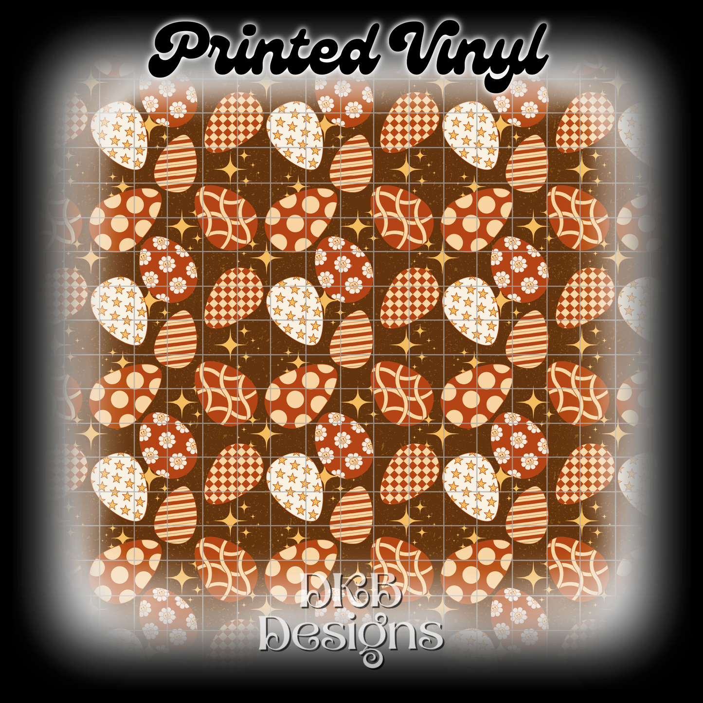 Boho egg Printed Vinyl