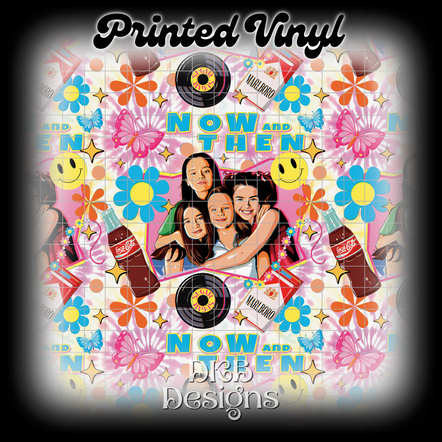 Now and then Printed Vinyl