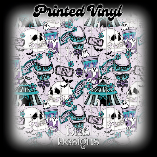 Spooky carnival Printed Vinyl