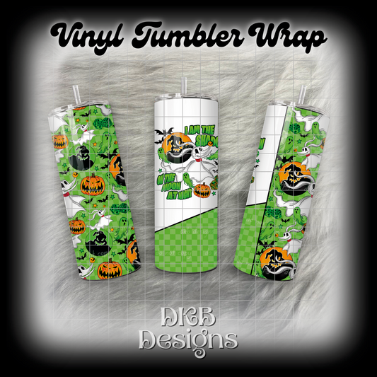 Zero & OB vinyl tumbler wrap