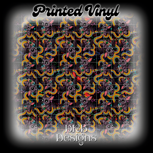 Batty coffee Printed Vinyl