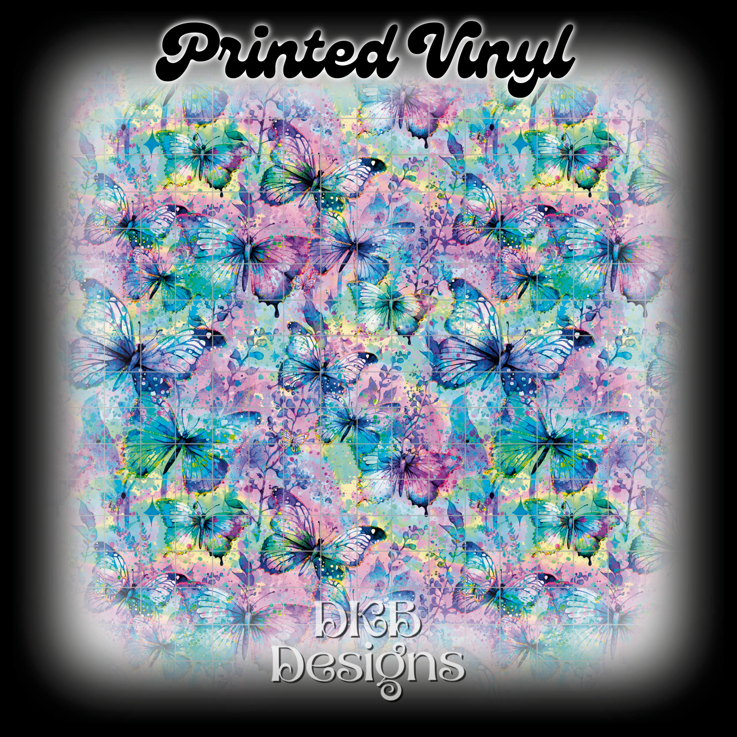 Rainbow butterfly Printed Vinyl