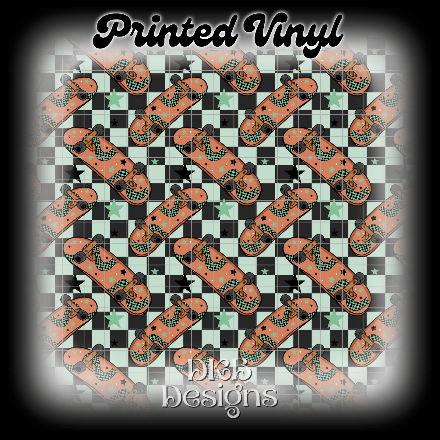 Boys skateboard Printed Vinyl