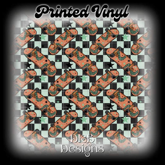 Boys skateboard Printed Vinyl