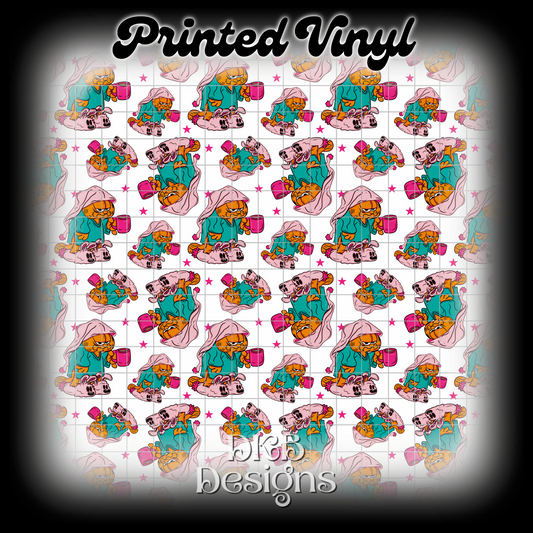 Mornings white Printed Vinyl